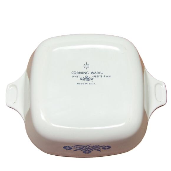 Set of 3 Vintage CORNING WARE Blue Cornflower Casserole Petite 1 QT & 2 1/2 QT - Picture 4 of 11